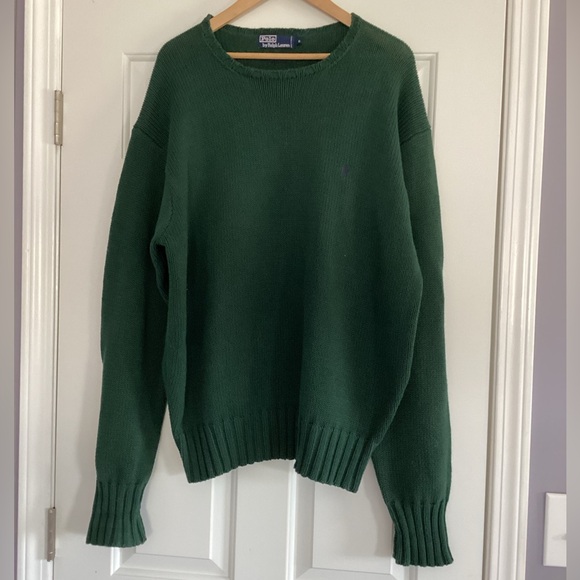 Polo By Ralph Lauren Vintage 90s Knitted Cotton Sweater XL